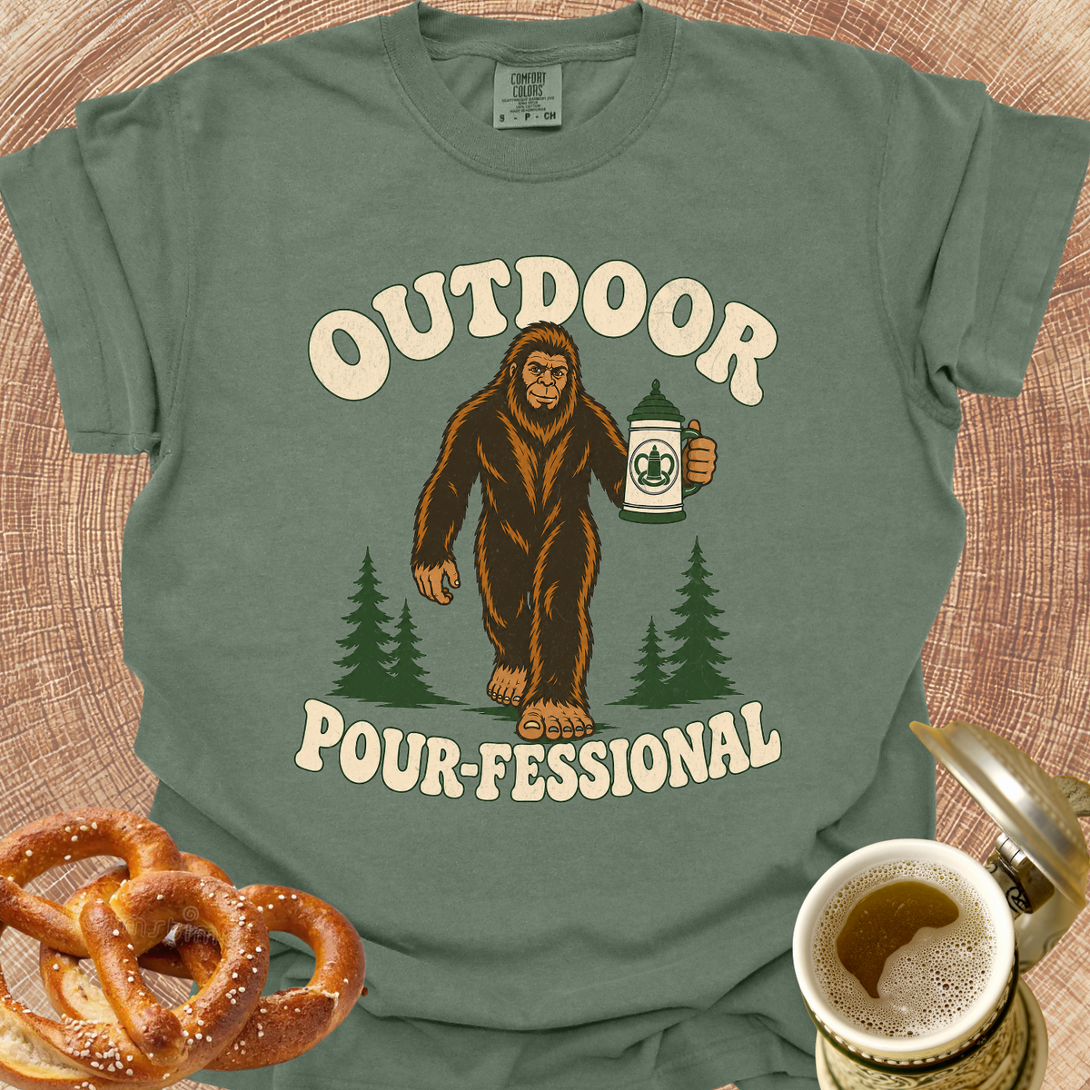 Bierfoot Outdoor Pour-fessional T‑Shirt