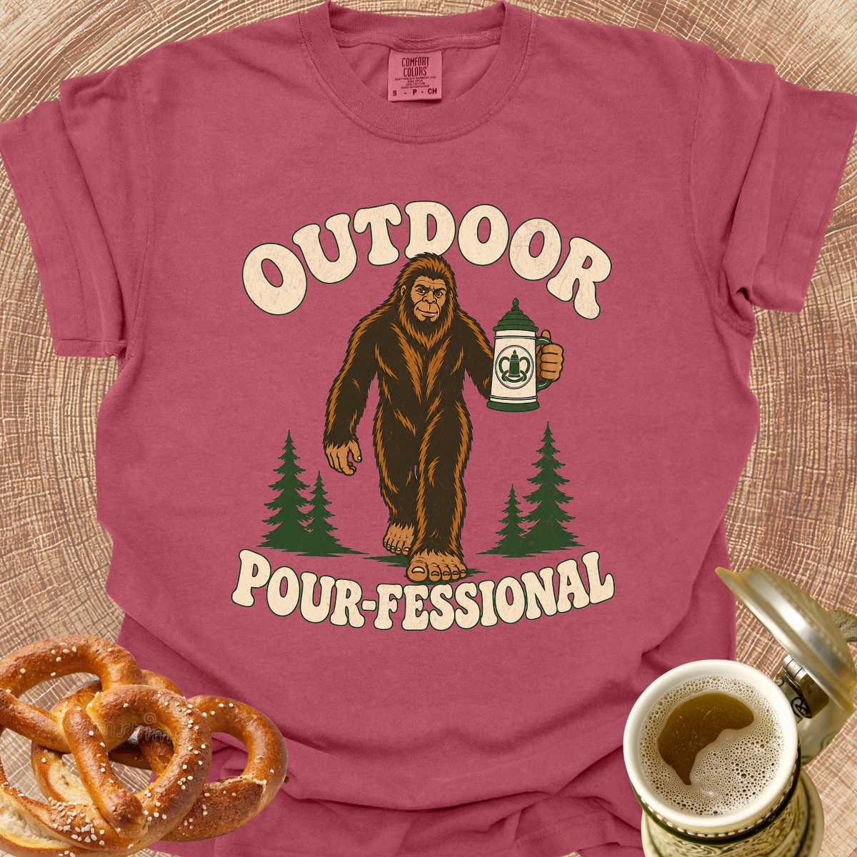 Bierfoot Outdoor Pour-fessional T‑Shirt