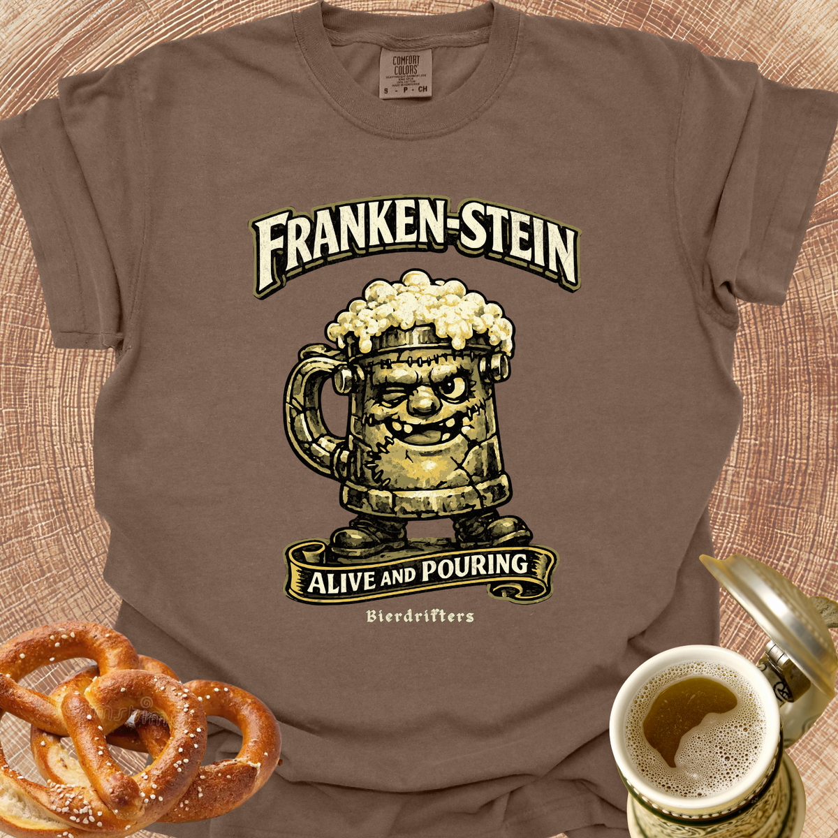 Franken-Stein Alive and Pouring T-Shirt