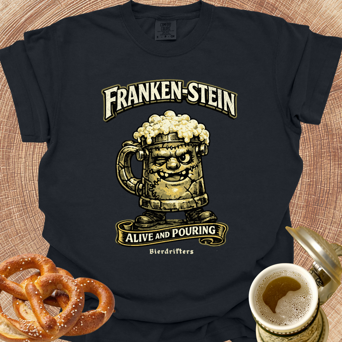 Franken-Stein Alive and Pouring T-Shirt