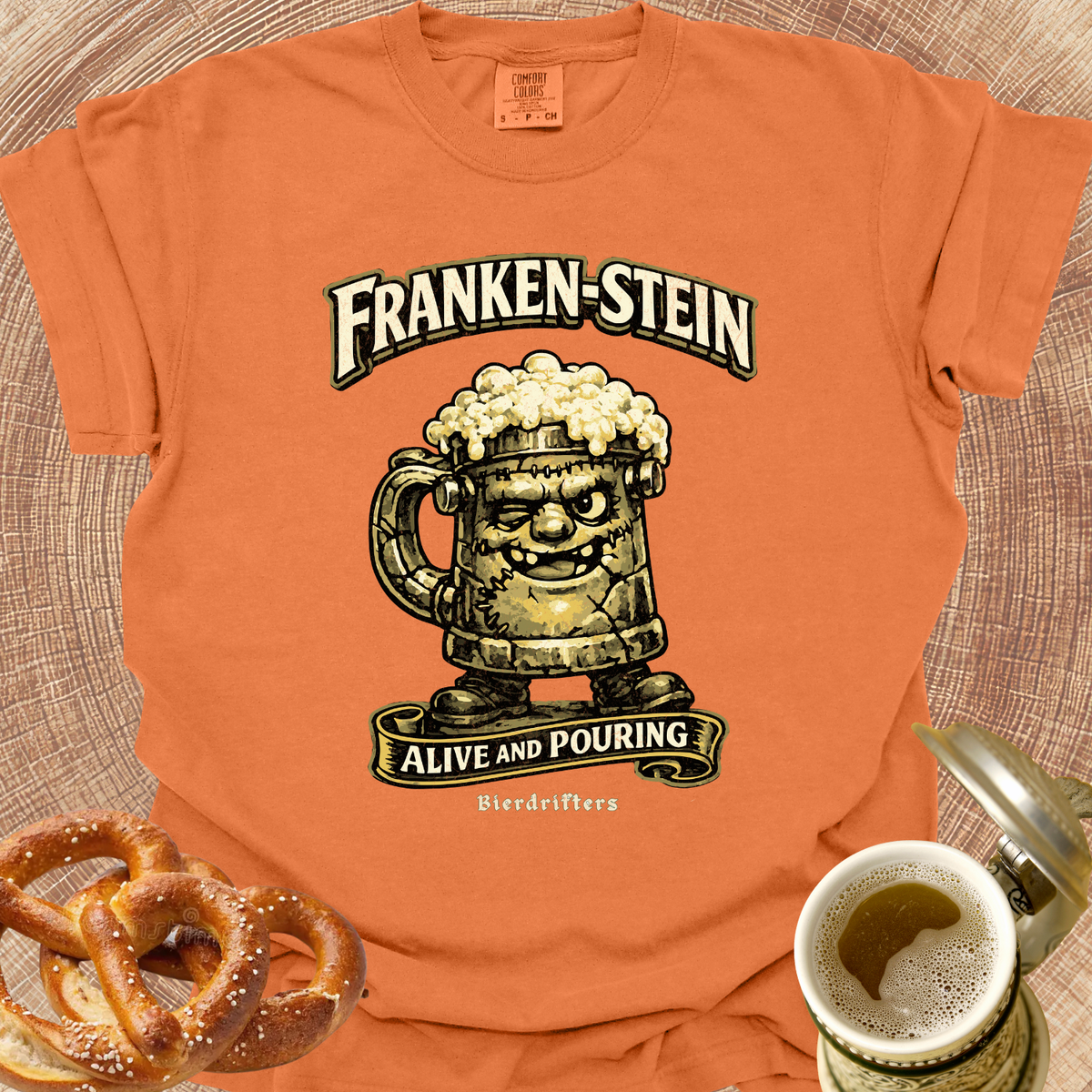 Franken-Stein Alive and Pouring T-Shirt