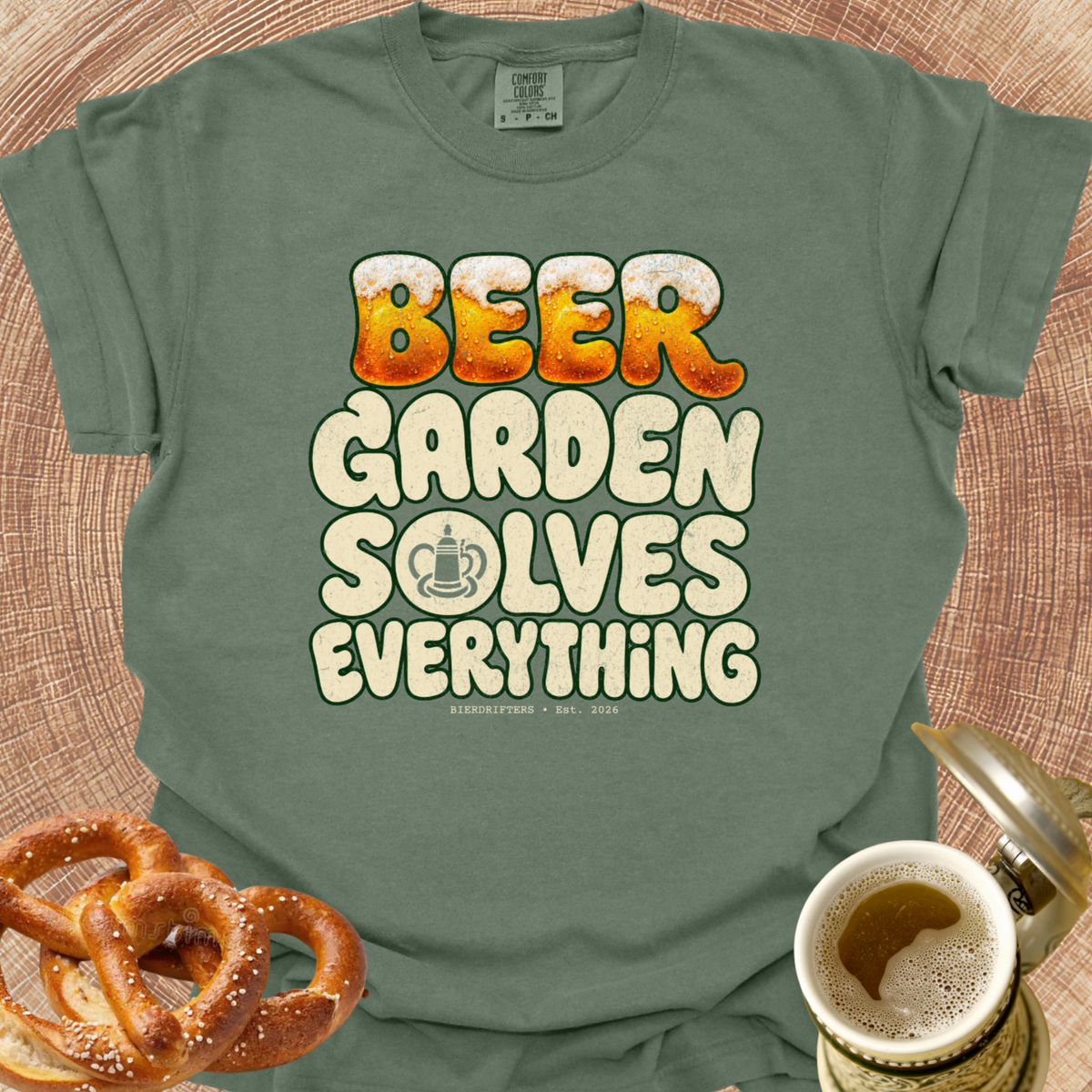 Beer Garden Solves Everything T‑Shirt