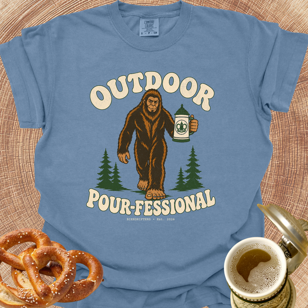 Bierfoot-Outdoor Pour-fessional T‑Shirt