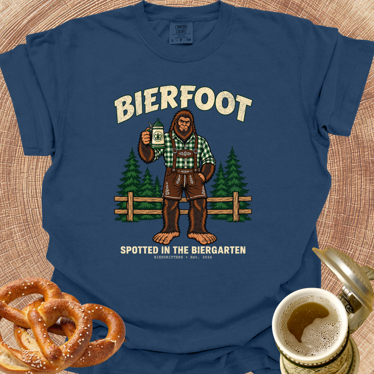 Bierfoot-Spotted in the Biergarten T-Shirt