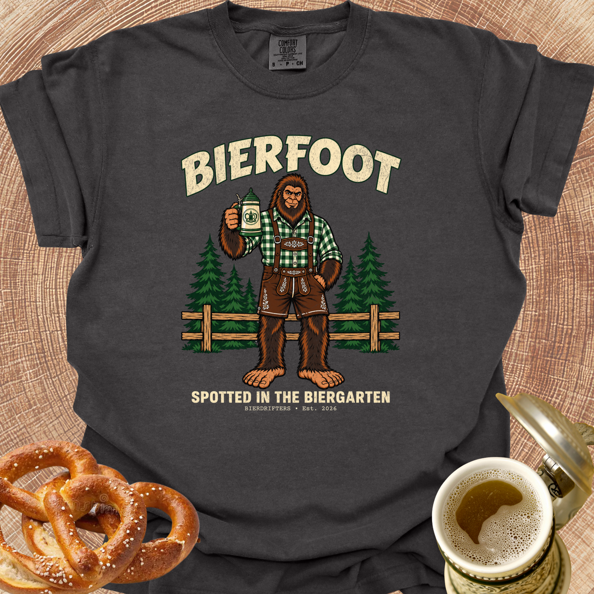 Bierfoot-Spotted in the Biergarten T-Shirt