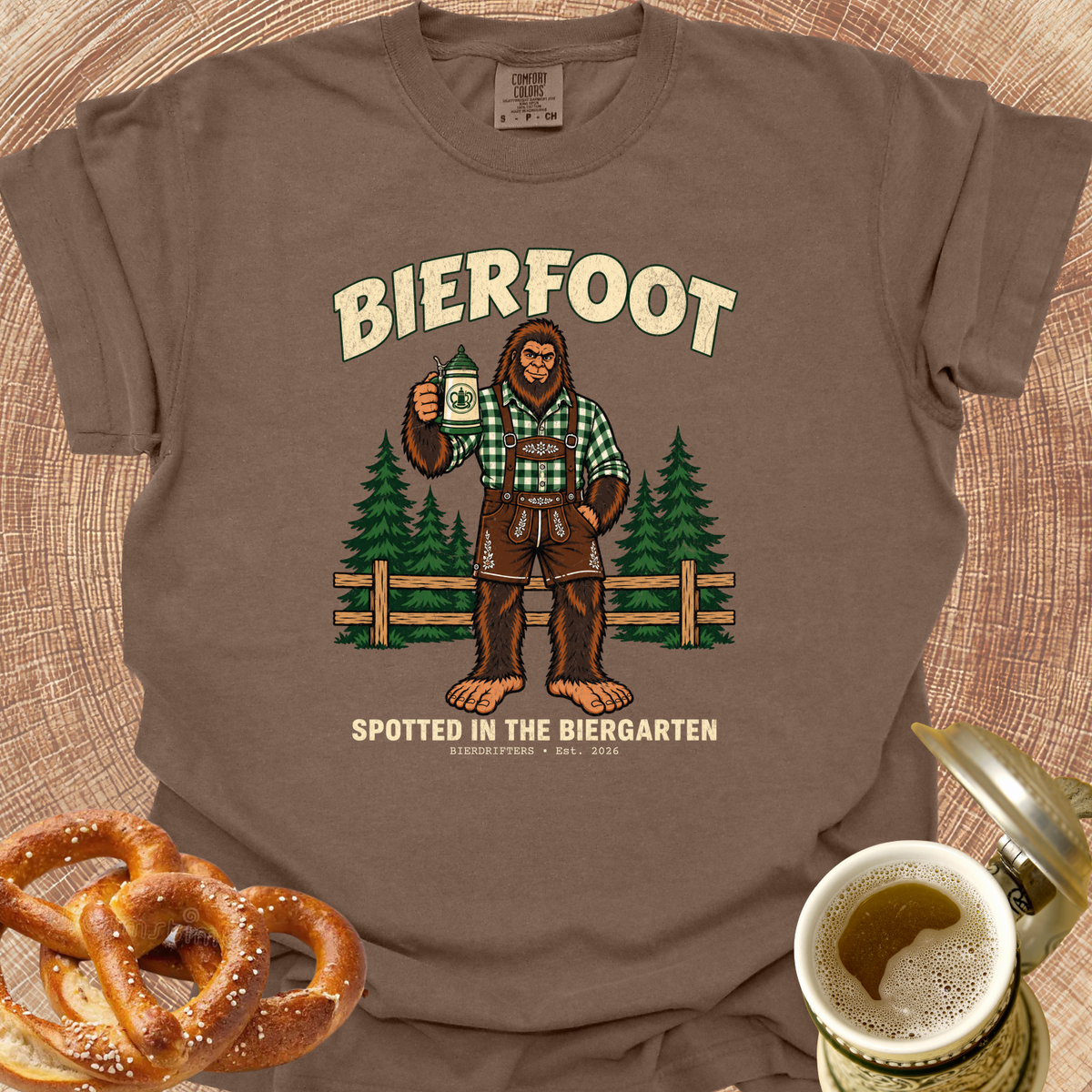 Bierfoot-Spotted in the Biergarten T-Shirt