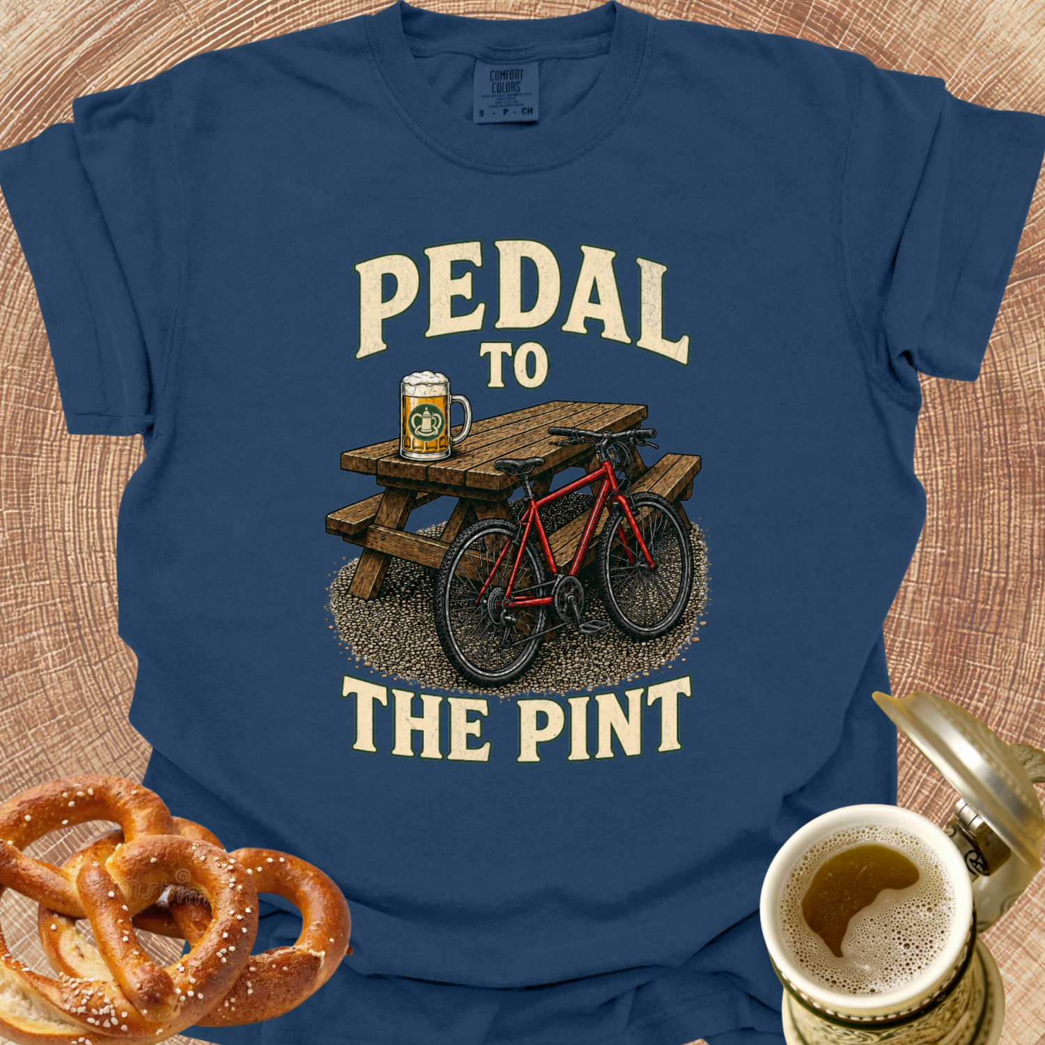 Pedal to the Pint Bicycle T-Shirt