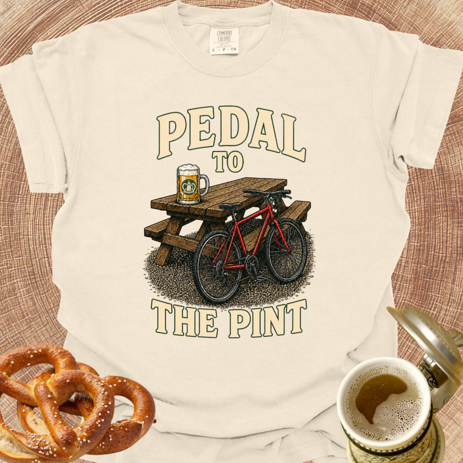 Pedal to the Pint Bicycle T-Shirt